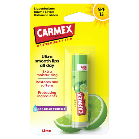 Balsam ultra-hidratant pentru buze cu aroma de Lime, SPF 15, Carmex