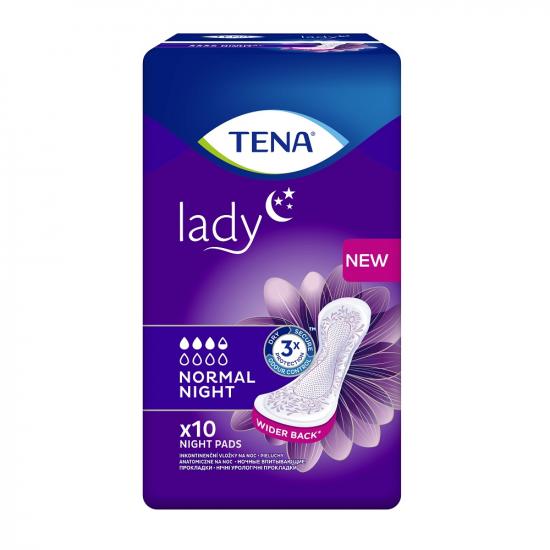 Absorbante incontinenta urinara Lady Normal Night, 10 bucati, Tena