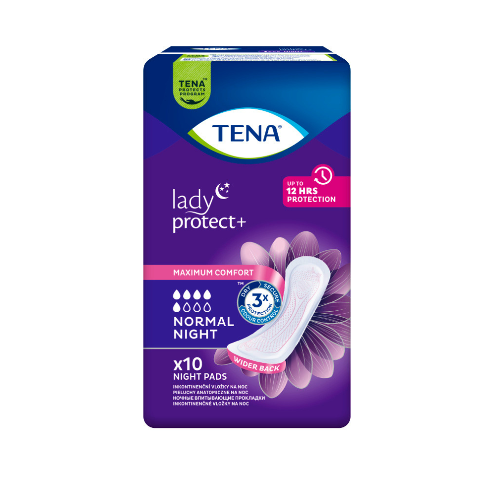 Absorbante incontinenta urinara Lady Normal Night, 10 bucati, Tena