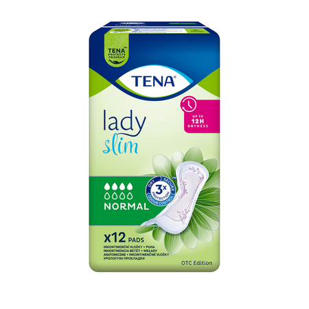 Absorbante pentru controlul incontinentei Lady Slim Normal, Normal, 12 bucati, Tena