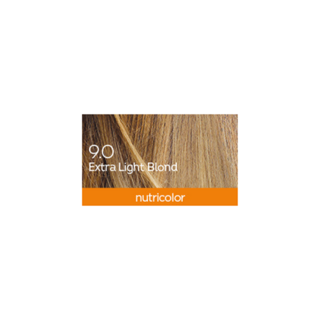 Vopsea permanenta pentru par Nutricolor, 9.0 Blond foarte deschis, 140 ml, Biokap 682046
