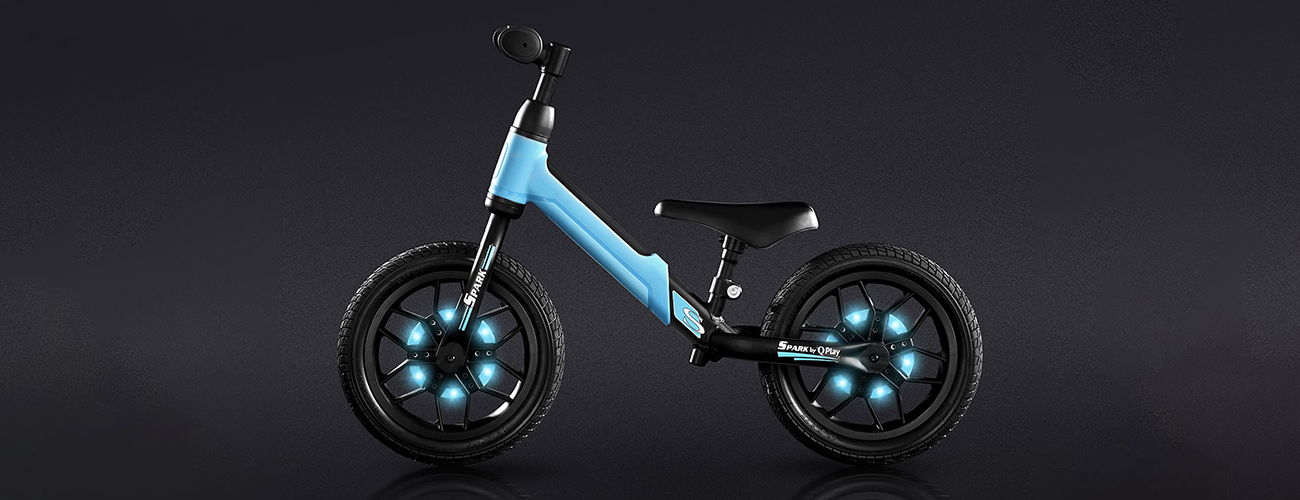 Bicicleta Balance Bike Spark, Albastru, Qplay