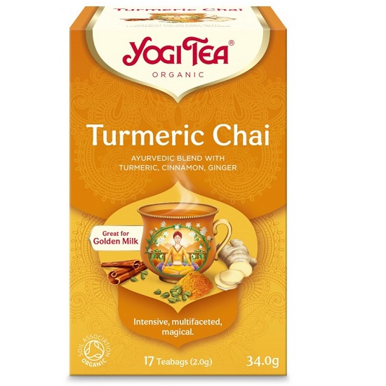 Ceai bio cu Turmeric, 17 plicuri, Yogi Tea