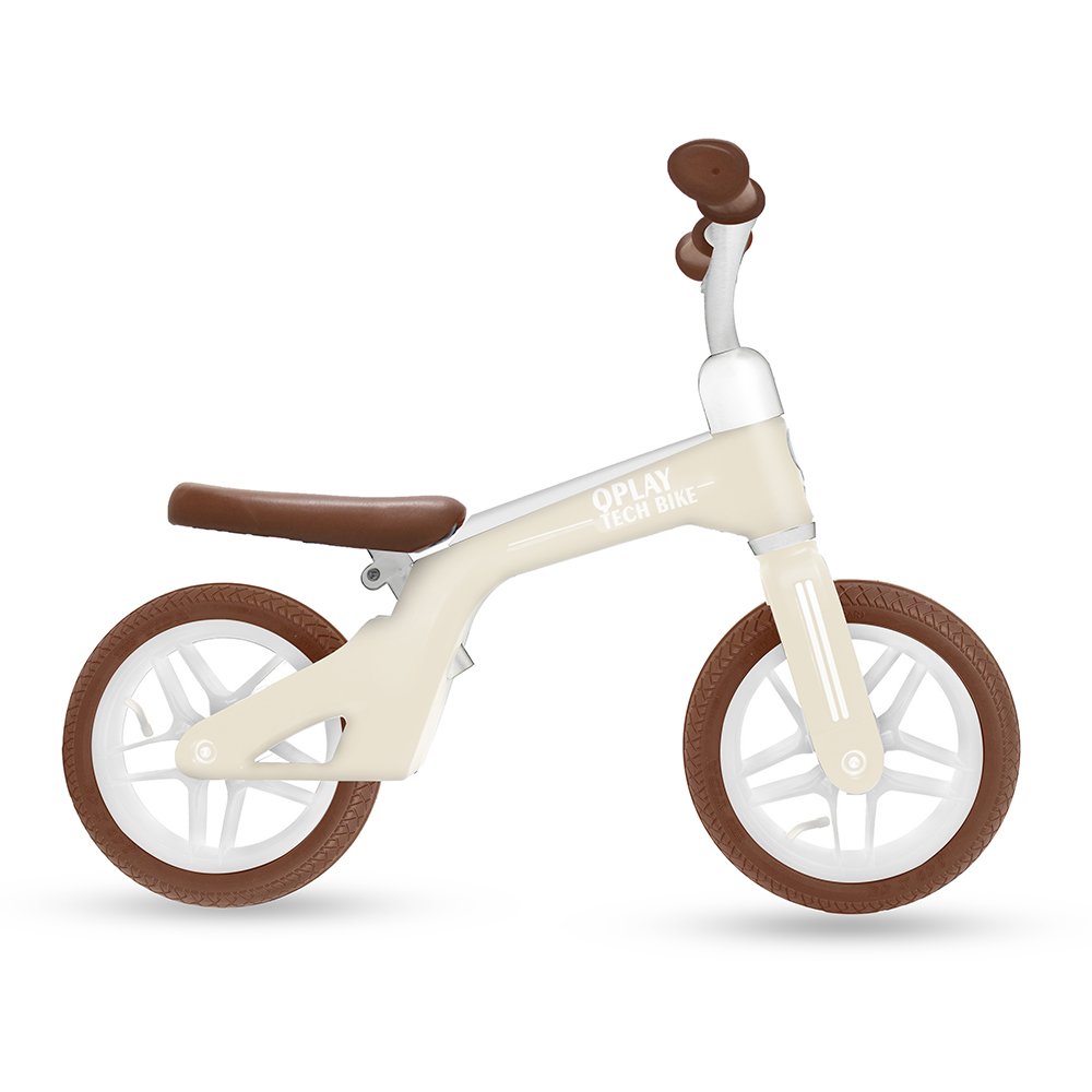 Bicicleta Balance Bike Tech Air, Alb, Qplay