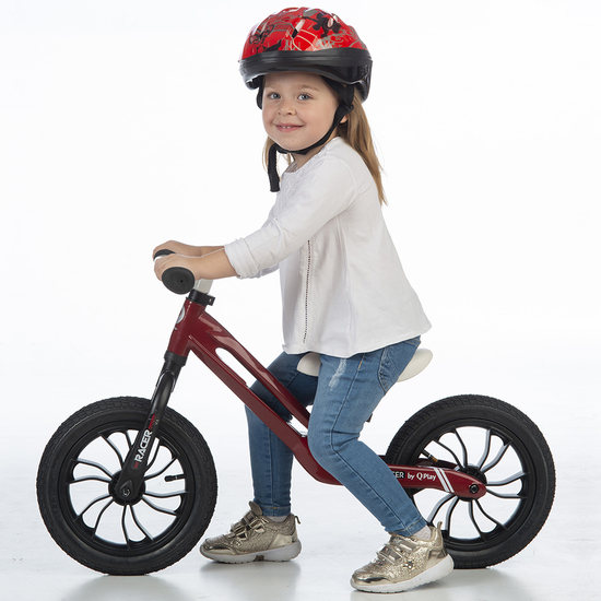 Bicicleta Balance Bike Racer, Rosu, 3 ani+, 1 bucata, Qplay 500479