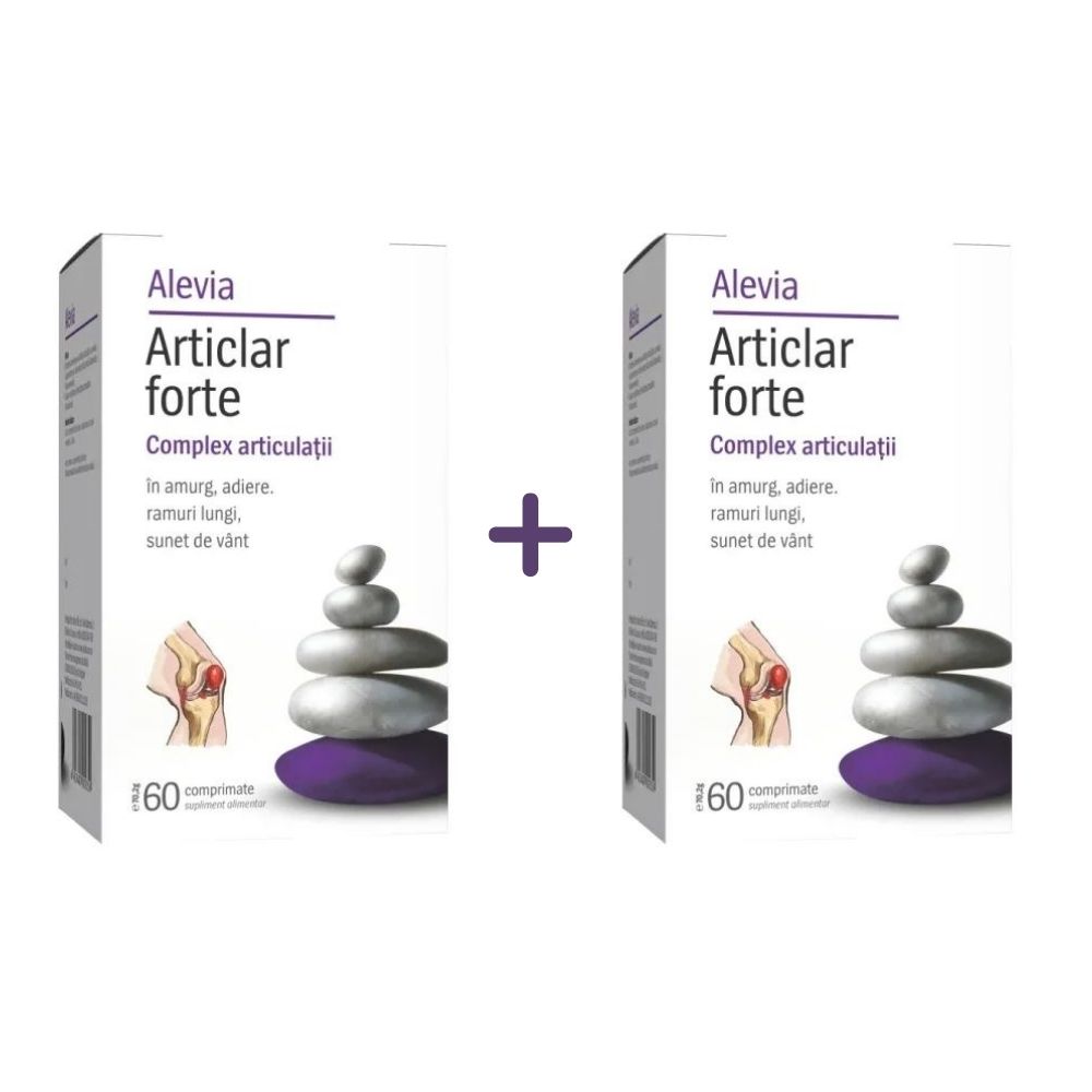 Pachet Articlar Forte, 2 x 60 comprimate, Alevia