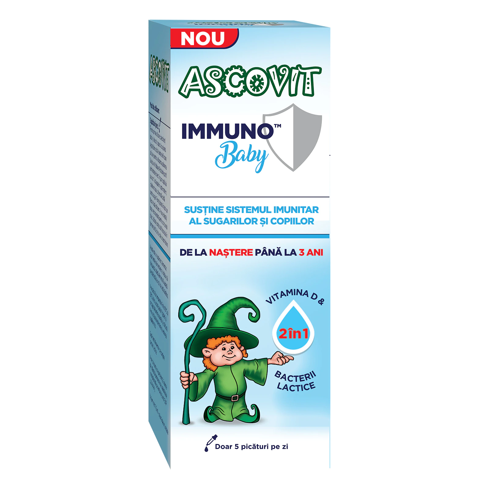 Picaturi pentru imunitate Immuno Baby, 7,5 ml, Ascovit