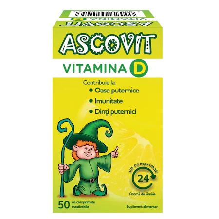 Vitamina D, 50 comprimate, Ascovit