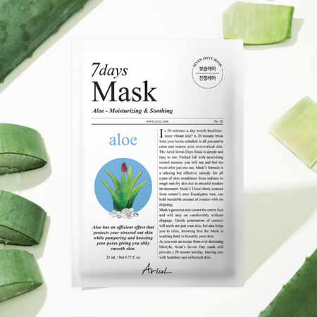Masca cu Aloe + H, 23 g, 7 Days 702362