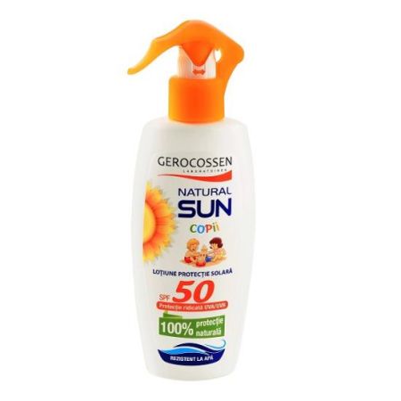 Lotiune cu protectie solara pentru copii solara SPF 50 Natural,