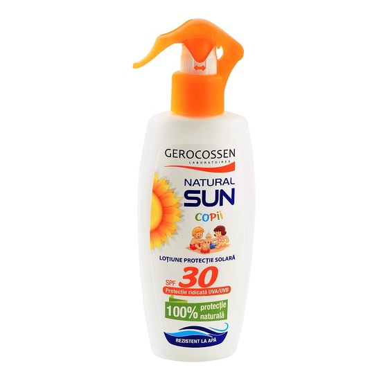 Lotiune pentru copii cu protectie solara SPF 30 Sun, 200 ml, Gerocossen