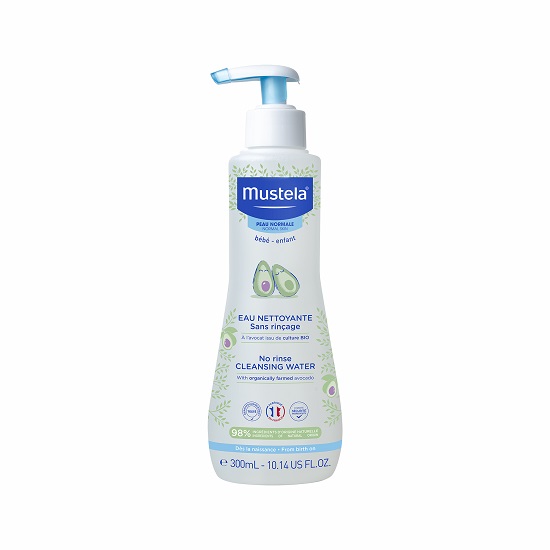 Apa de curatare fara clatire cu Avocado Organic, 300 ml, Mustela