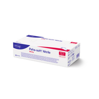 Manusi nepudrate din nitril Peha-Soft, marimea L, Albe, 100 bucati, Hartmann