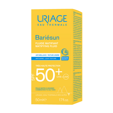 Fluid Mat cu protectie solara SPF50+ Bariesun, 50 ml, Uriage 794990