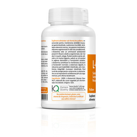 L-glutamina pulbere, 120 g, Zenyth 772418