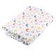 Pilota pentru patut din bumbac ranforce, 90x90 cm, Fluturasi multicolori, Baltic Bebe 501278