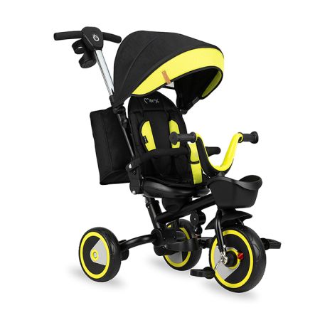 Tricicleta pliabila 5 in 1 pentru copii Invidia, Black, Momi 501356