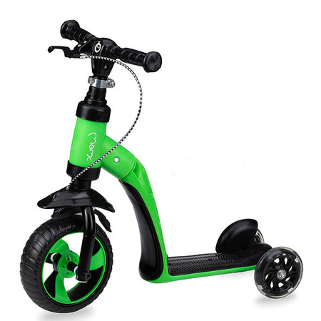 Trotineta 2 in 1 transformabila pentru copii Elios, Green, 18 luni+, MoMi 501414