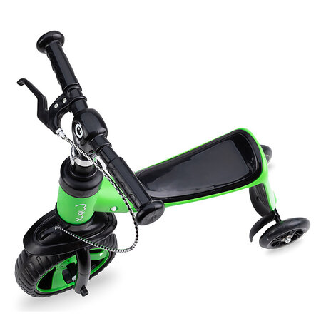 Trotineta 2 in 1 transformabila pentru copii Elios, Green, 18 luni+, MoMi 501415
