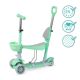 Trotineta transformabila 3 in 1 QKids ILI, Green, MoMi 501476