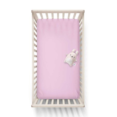 Cearceaf cu elastic din tricot, 140x70 cm, Liliac, Tuxi Brands 518244