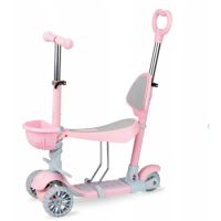Trotineta transformabila 3 in 1 QKids ILI, Pink, MoMi