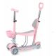 Trotineta transformabila 3 in 1 QKids ILI, Pink, MoMi 501499