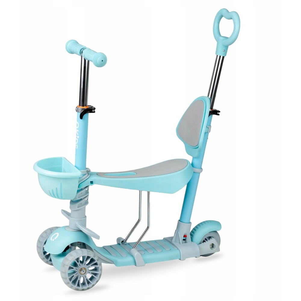 Trotineta transformabila 3 in 1 QKids ILI, Blue, MoMi