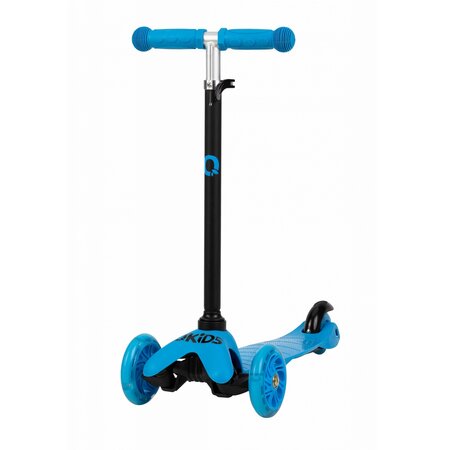 Trotineta cu 3 roti pentru copii Lumis, Blue, 2 ani+, QKids 501579