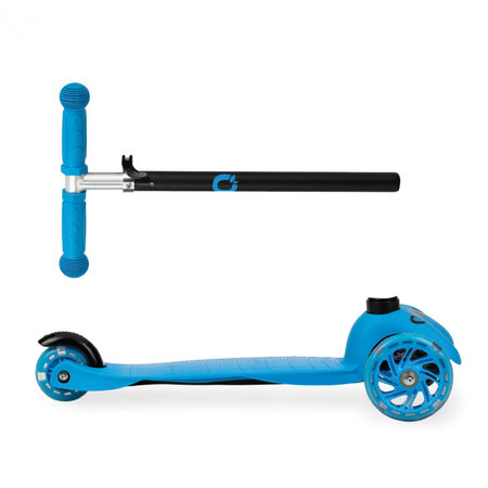 Trotineta cu 3 roti pentru copii Lumis, Blue, 2 ani+, QKids 501575