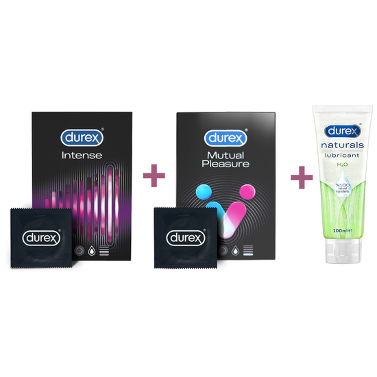 Pachet Prezervative si Lubrifiant Naturals H2O