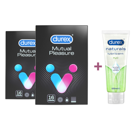 Pachet Prezervative si Lubrifiant Naturals H2O