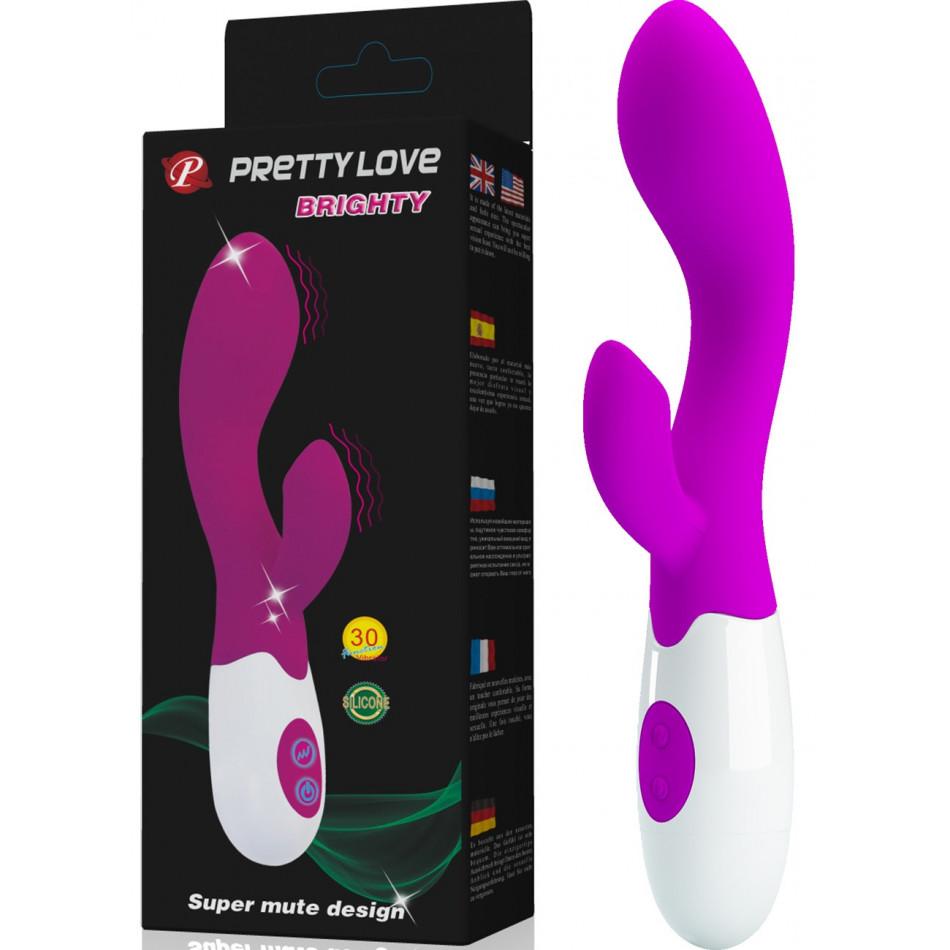 Vibrator tip rabbit Brighty, 1 bucata, Pretty Love