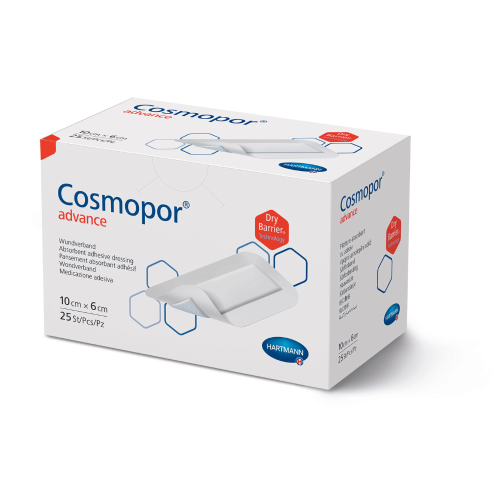 Plasturi sterili autoadezivi Cosmopor Advance, 10x6 cm, 25 bucati, Hartmann