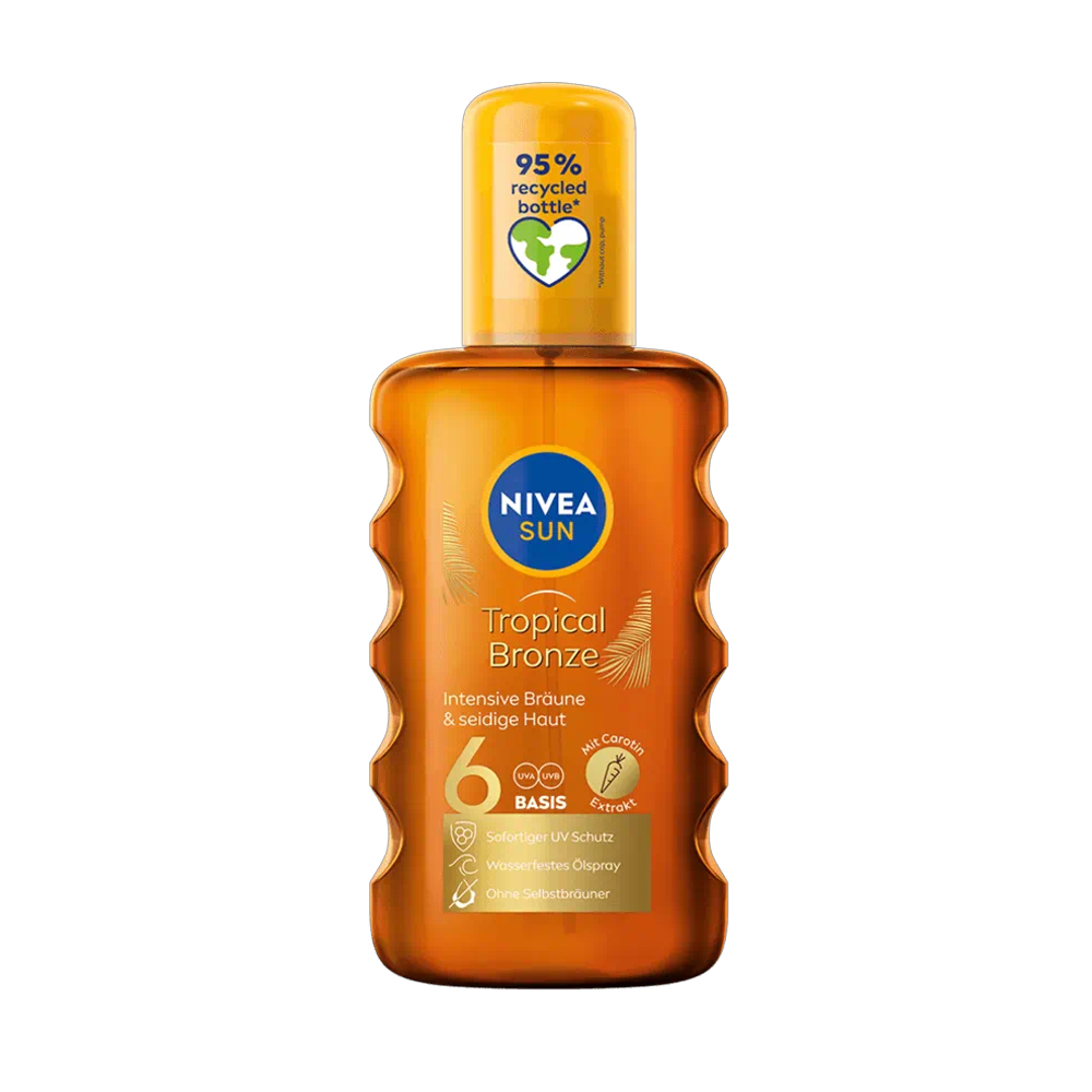 Ulei spray pentru plaja SPF 6 Carotene, 200 ml, Nivea Sun