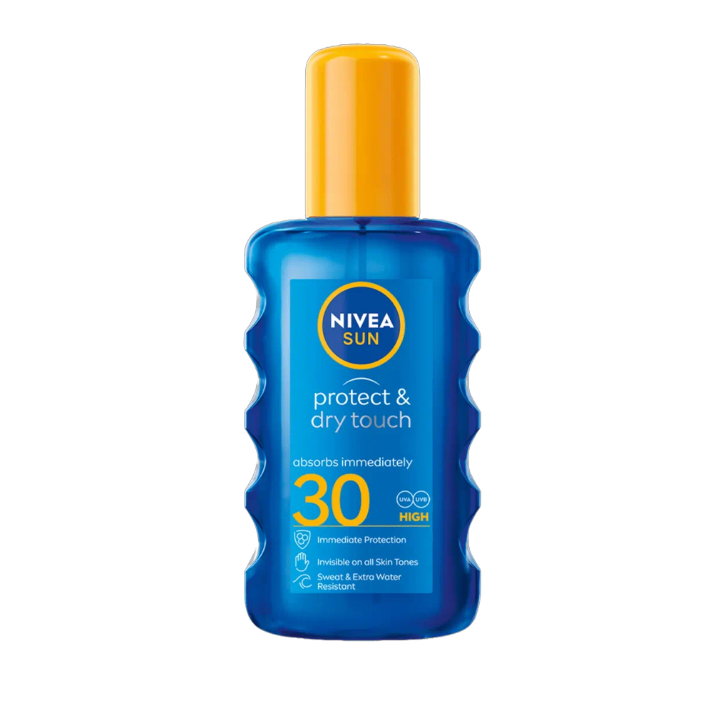 Spray protectie solara SPF 30 Protect & Dry Touch, 200 ml, Nivea