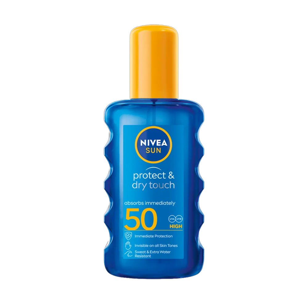 Spray protectie solara SPF 50 Protect & Dry Touch, 200 ml, Nivea