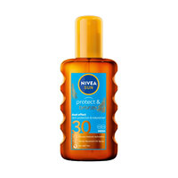 Ulei cu factor de protectie solara ridicat si bronzare SPF 30 Protect & Bronze, 200 ml, Nivea