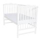 Patut din lemn masiv Laura, 120 x 60 cm, Alb, E-Kids 536011