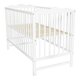 Patut din lemn masiv Laura, 120 x 60 cm, Alb, E-Kids 536014