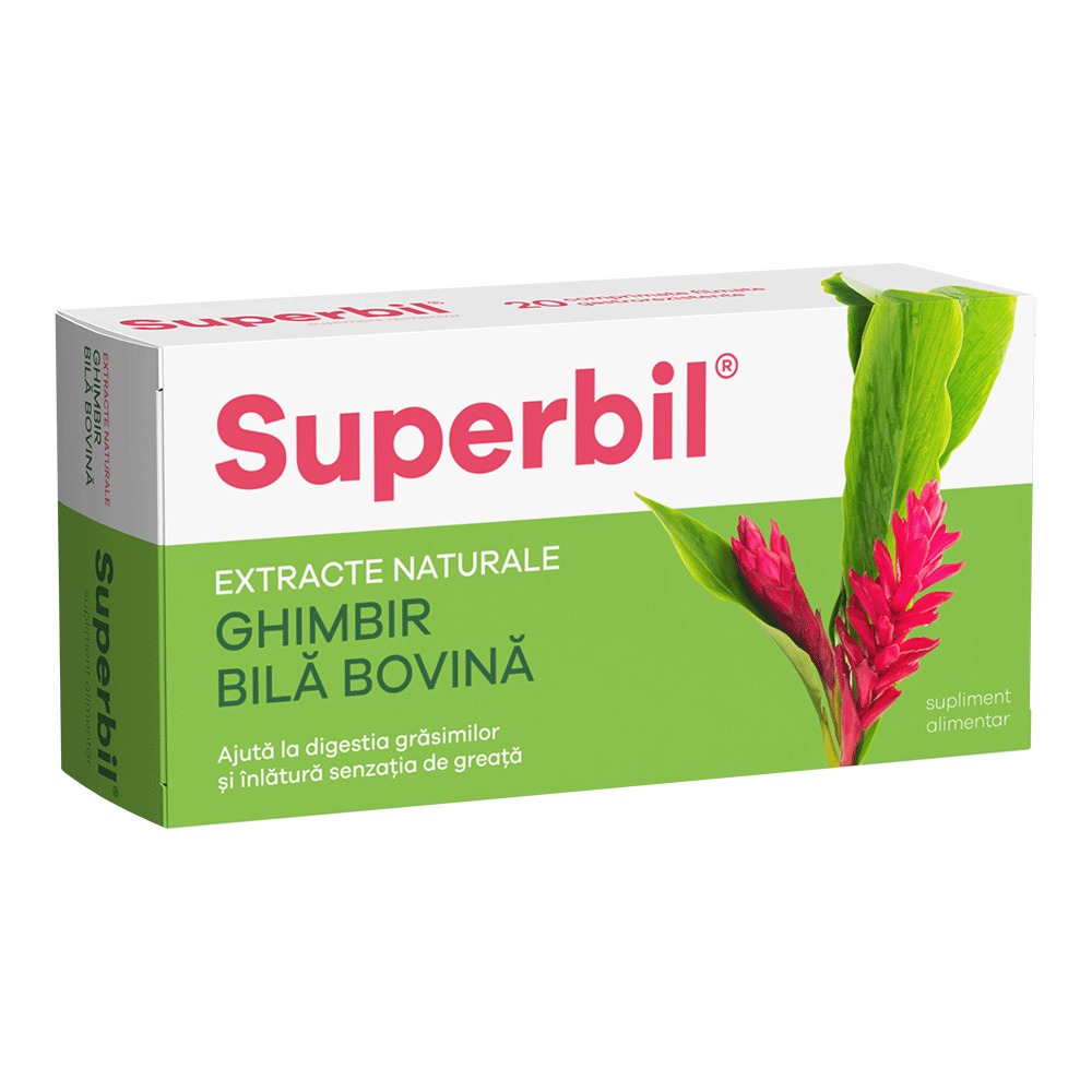 Superbil, 20 comprimate filmate gastrorezistente, Fiterman Pharma