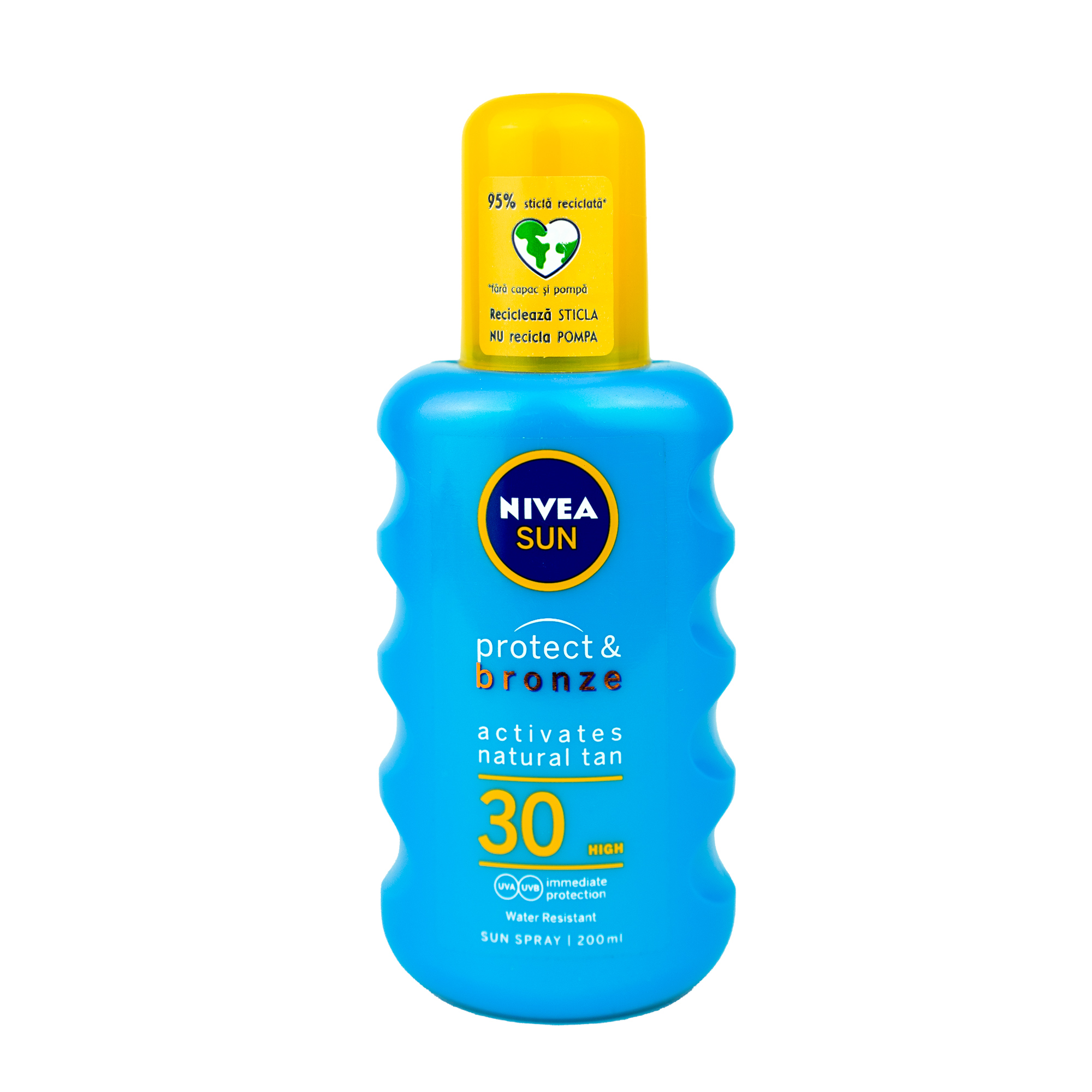 Spray pentru protectie solara SPF 30 Protect & Bronze, 200 ml, Nivea Sun