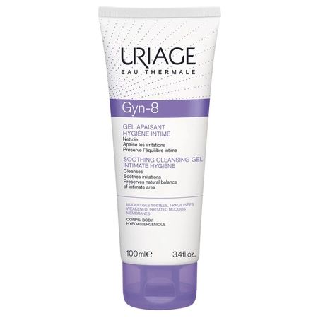 Gel pentru igiena intima cu pH8 Gyn-8, 100 ml, Uriage