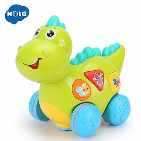 Baby dinozaurul interactiv cu miscari, melodii si lumini, +12 luni, Hola 438068