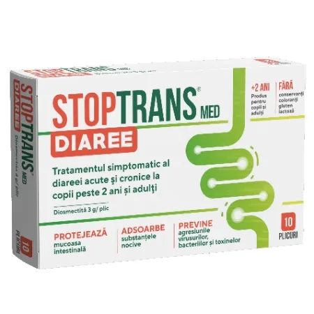 StopTrans med pulbere suspensie orala 10 plicuri, Fiterman Pharma