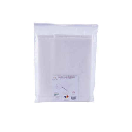 Protectie impermeabila de patut, 90x50 cm, Alb, Fic Baby 764142