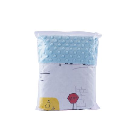 Paturica din plus minky si bumbac, 80x80 cm, Masinute, Fic Baby 764086