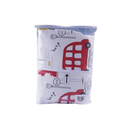 Saculet de dormit din bumbac, 74x40 cm, TOG 2.5, Masinute Colorate, 0-6 luni, Fic Baby 764272