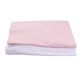 Set 2 cearceafuri pentru patut, 120x60 cm, Alb/Roz, Fic Baby 502801