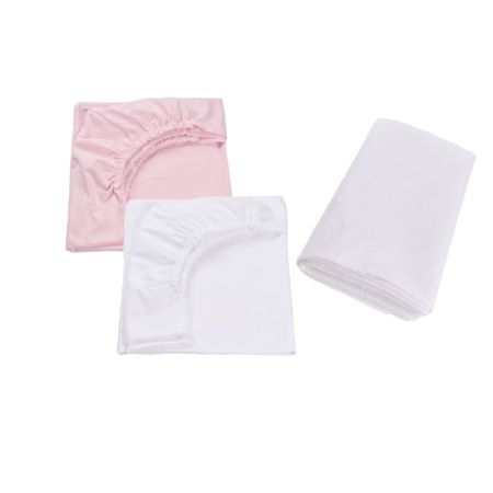 Set 2 cearceafuri pentru patut + protectie impermeabila